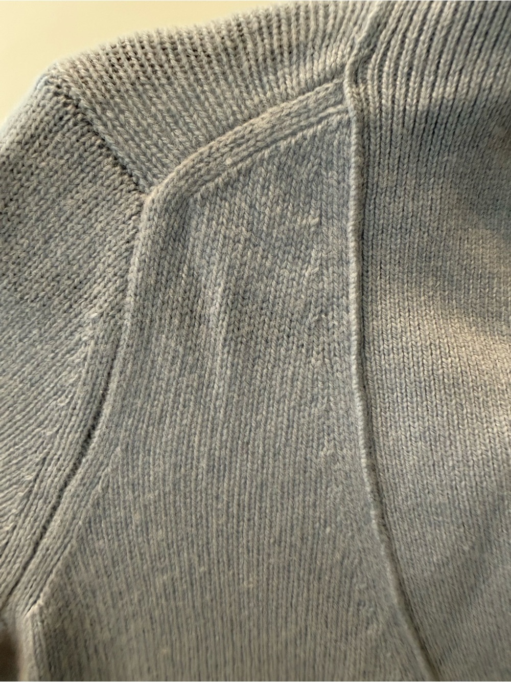 Vince Pale Blue V-Neck Button Front Cardigan - Picture 3 of 5